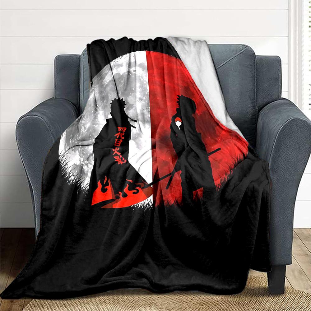 1pc Moonlight Silhouette Flannel Throw Blanket HD Printed Lightweight Soft Warm All Season Blanket for Sofa, Bed, Travel, Camping Machine Washable