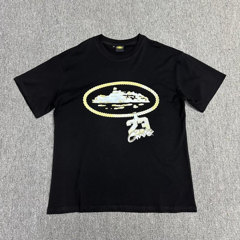 Unisex Streetwear Oversized Cotton Tee With Geometric Print Loose Fit Short Sleeve T-Shirt Men Women