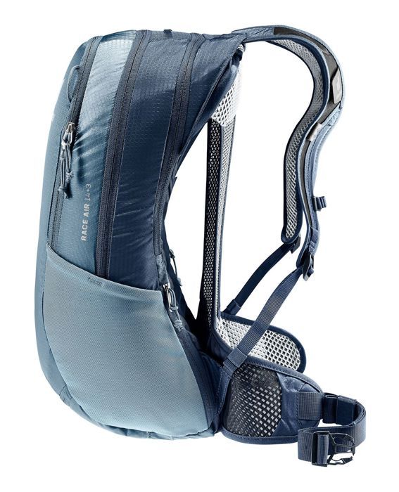 Sac à dos - deuter - race air 14 + 3 - mixte - pétrole - 14l extensible