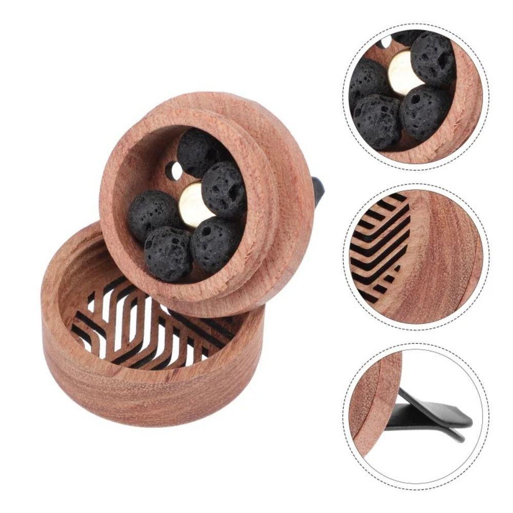 Carved Wooden Car Diffuser Wooden Car Air Freshener Car Perfume Clip  Car Air Freshener