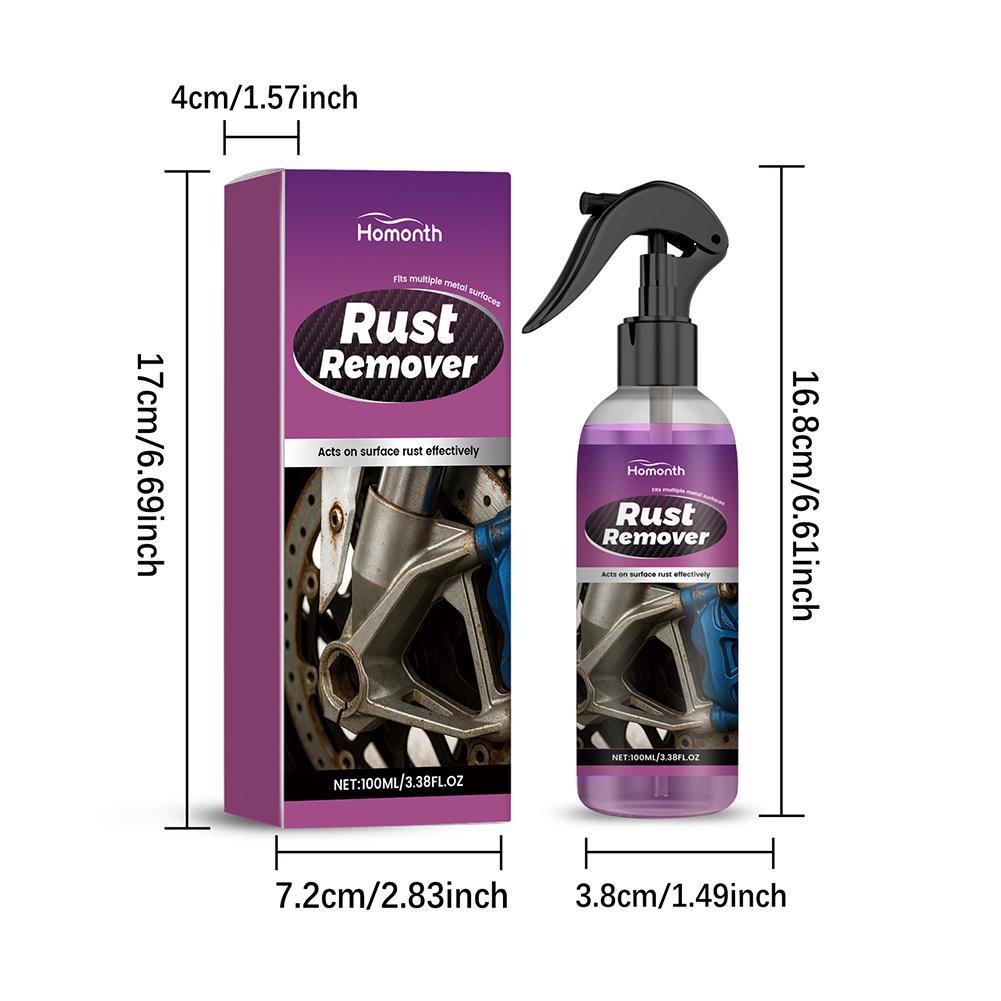 100ml Heavy-Duty Metal Rust Remover Highly Concentrated Rust Remover For Steel Iron Multipurpose Car Cleaner For Tire