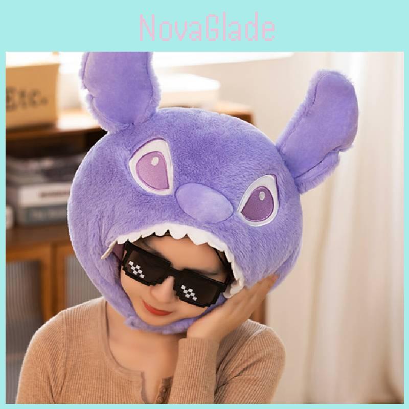 Purple Cone Shape Plush Hat Funny Winter Birthday Gift For Women Kids Photo Prop