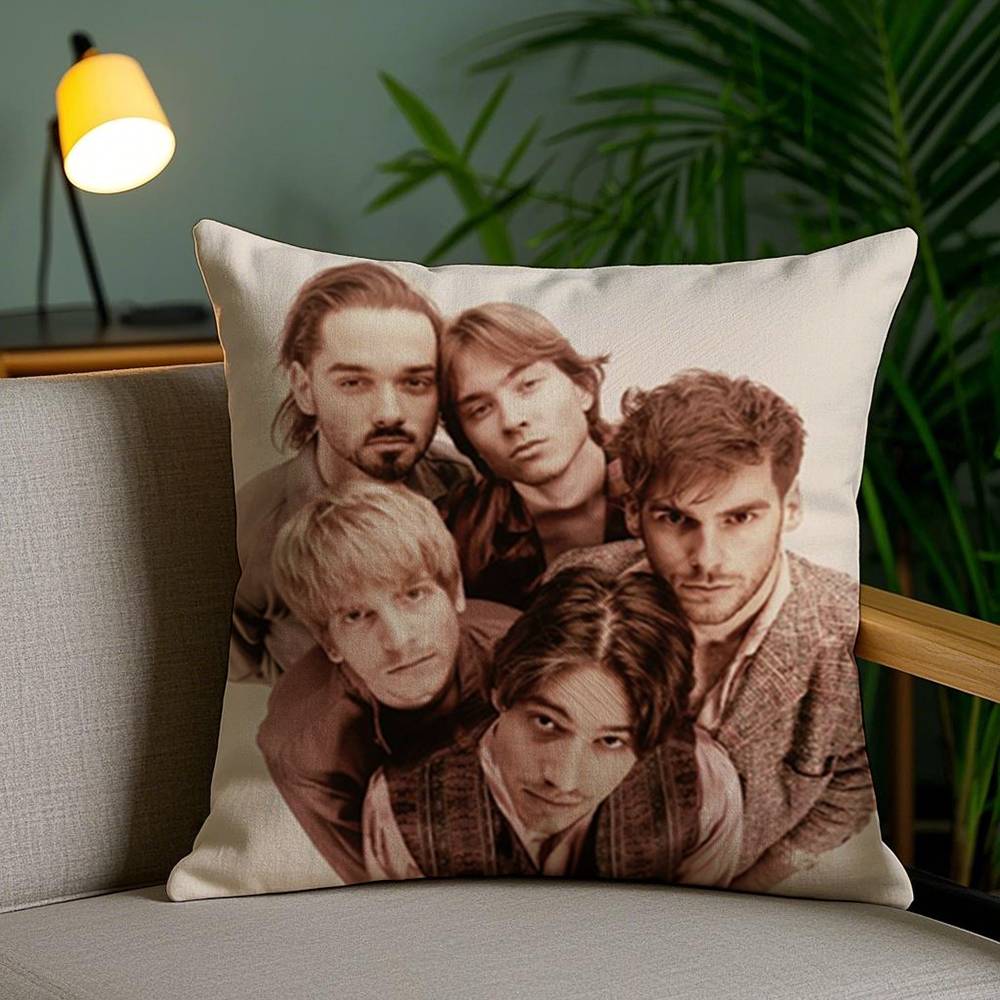 J-Joker O-Out Band Pillow Case Sofa Short Plush Double-sided HD Printing Room Home Office Gift Cushion Cover