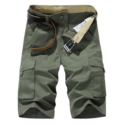 Summer Casual Men 'S Multi -Pocket Overalls Shorts Cotton Five -Point Pants Plus Size Loose Pants