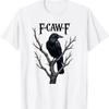 F Caw Black Crow Funny Bird Lovers T Shirt Vintage Washed Comfortable Versatile Soft Graphic Stylish Casual Unisex