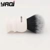 Yaqi 30mm Large Size Knot White Resin Handle Synthetic Hair Tuxedo Knot Men Shaving Brush Travel Shaving Brush Wet Shaving Brush