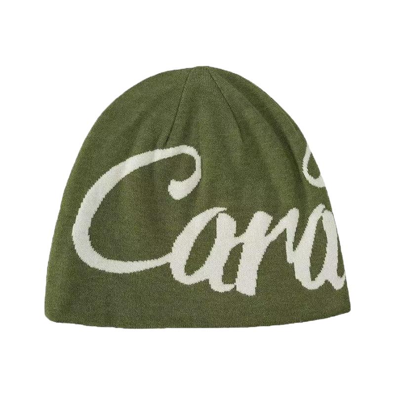 Осенне-зимняя вязаная шапка с буквой, двусторонняя, однотонная, теплая, хип-хоп, индивидуальная, универсальная, уличная