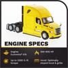 DIECAST MASTERS Freightliner New Cascadia Yellow 150 71031