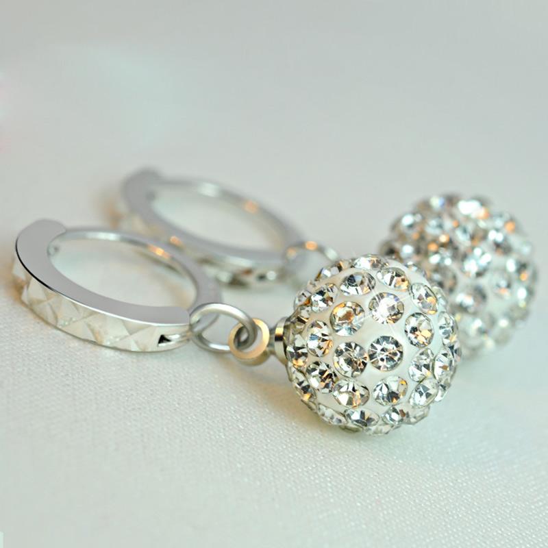 2021 925 Silver Jewelry Flashing Round Hoop Earrings for Women