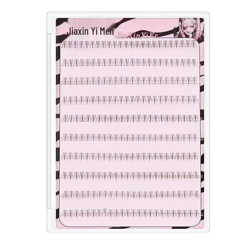 Sunflower Little Devil: Three-Step Segmented Glue-Free Eyelashes, Dense & Natural for Lazy Days Small Flame