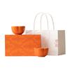 High-end Petal Teacup Ceramic Tea Set Master Cup Large Tea Cup High-end Gift Box Home Gift Teacup Set