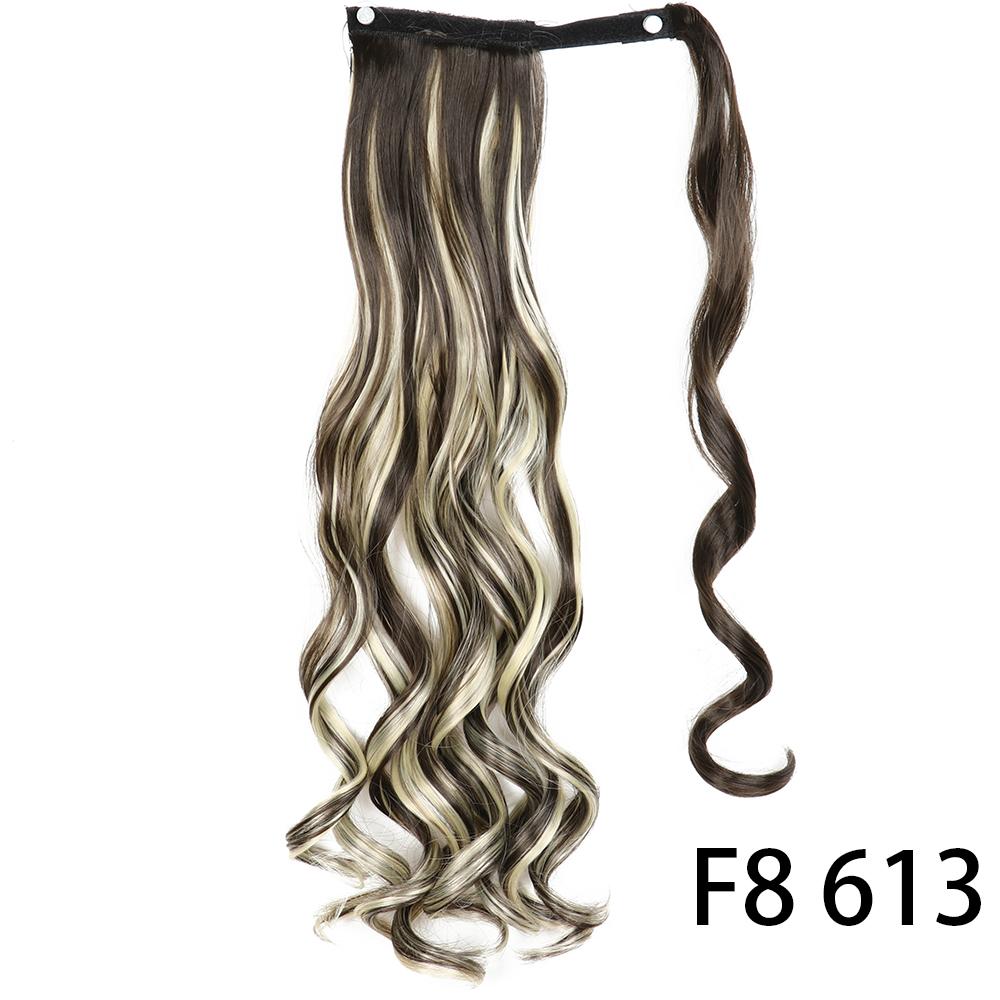 MISS WIG Women Synthetic Long Straight Ponytail Extensions Heat Resistant Hair 22 and 34 Inch Wrap Around Pony Hairpiece for Women