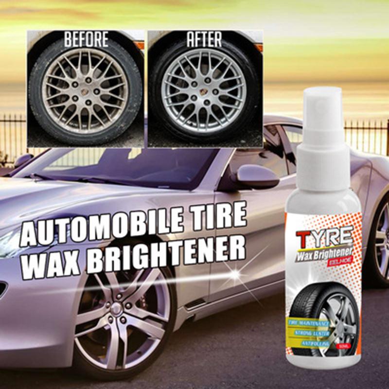 Auto Tire Shine Spray Car Wheel Tire Cleaning Refurbishing Car Waxing Tire Polish Tire Maintenance Spray Tire Shine Cleaner