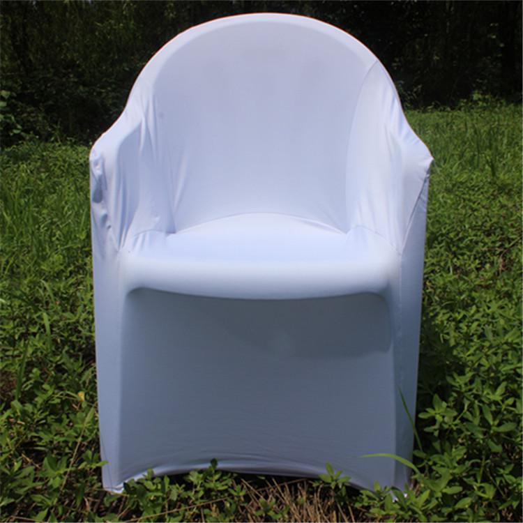 Elastic Outdoor Plastic Armchair Cover for Beach, Wedding, Hotel, and Food Stall – Full Coverage