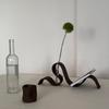 Modern 3D Printed Abstract Curved Vase And Bookend Set Sleek Aesthetic For Home Office Living Room Desktop Decoration