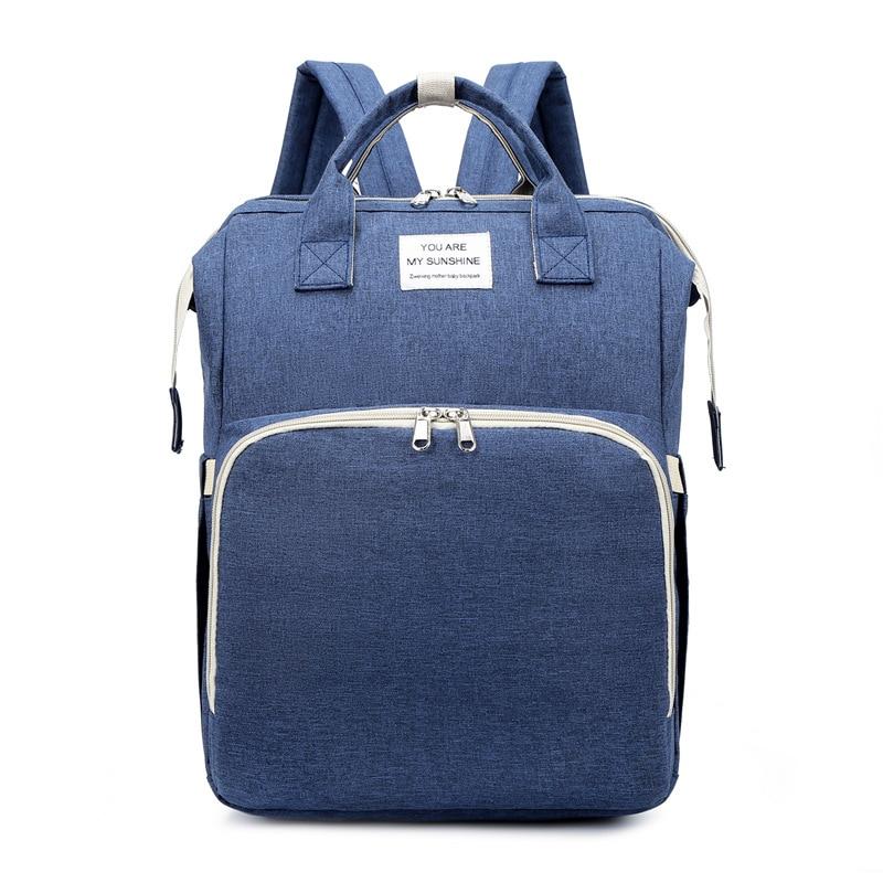 Baby Diaper Backpack Folding Crib Maternity Care Mommy Bag Large Capacity Going Out Picnic Travel Baby Lying Down Sleeping