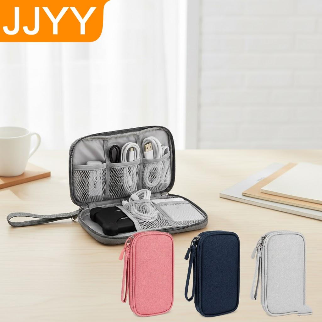 Portable Waterproof Travel Bag Digital Charger Storage Bag for USB Cable Earphone Wire Power Bank Organizing Bag