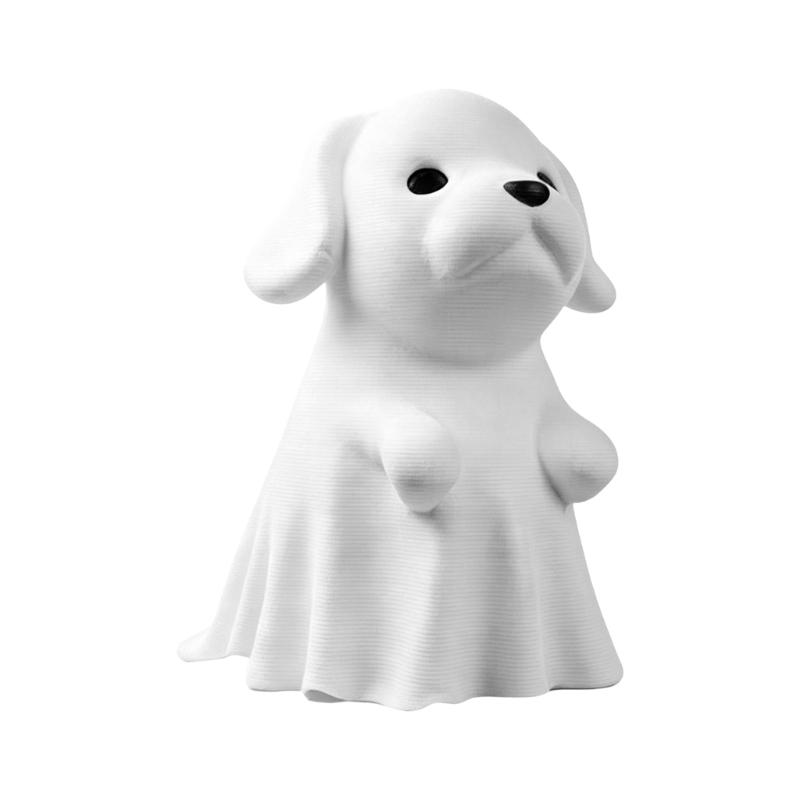 Crafted Plastic Seasonal Shelf Piece, Cute Draped Pet Display Figure for Desk, Window Sill, and Home Styling Plus