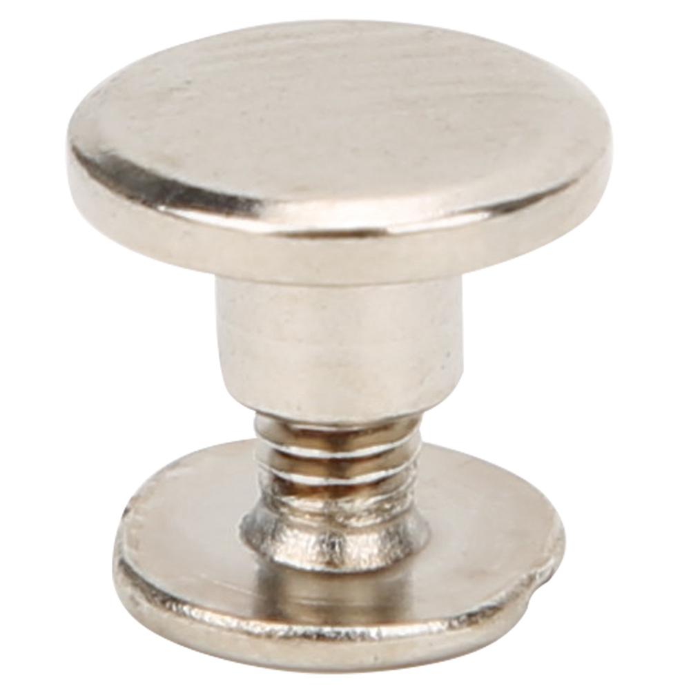 20 Set Brass Rivet Account Book Connecting Screws Notebook Binding Belt StudsSilver