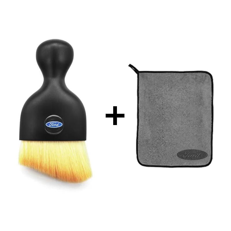 Car Wash Microfiber Towel Auto Cleaning Tool Soft Brush Drying Rag Cloth For Ford ST FOCUS 2 3 Fiesta Mondeo Fusion Kuga Escape