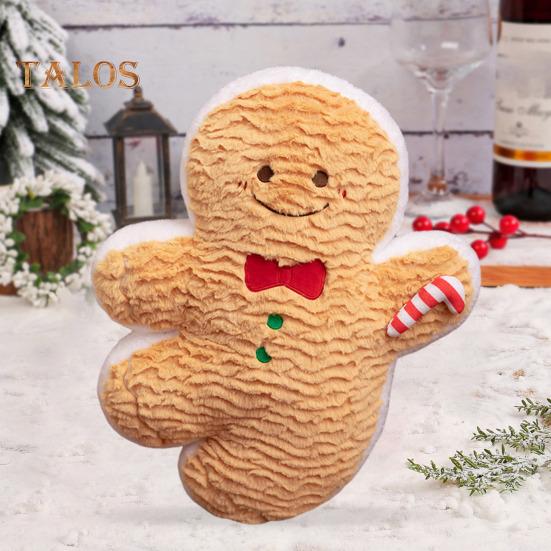 Christmas Gingerbread Man Doll Plush Stuffed Gingerbread Pendant Xmas Tree Decorations Soft Doll Toy for Tree Home Party Decor