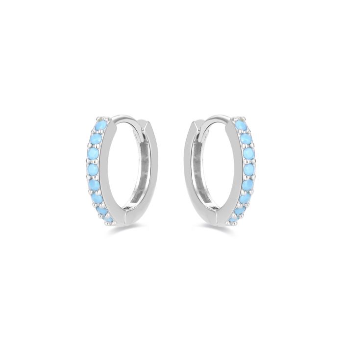 Boucles D'oreilles - LUXENTER - Valaries - Argent 925 - Turquoise - Femme