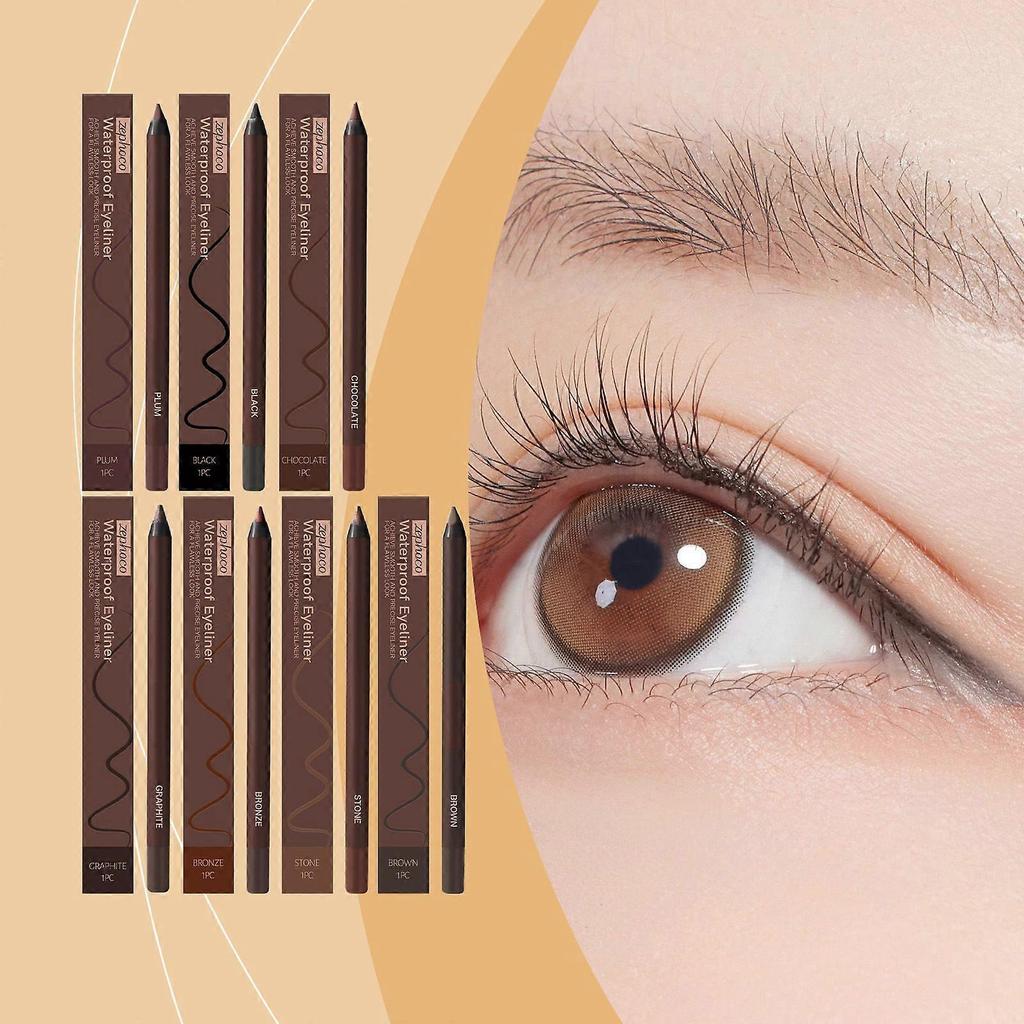 Eyeliner Series Eye Makeup Does Not Fade Silky Smooth Eyeliner Gel Pencil Stone Brown