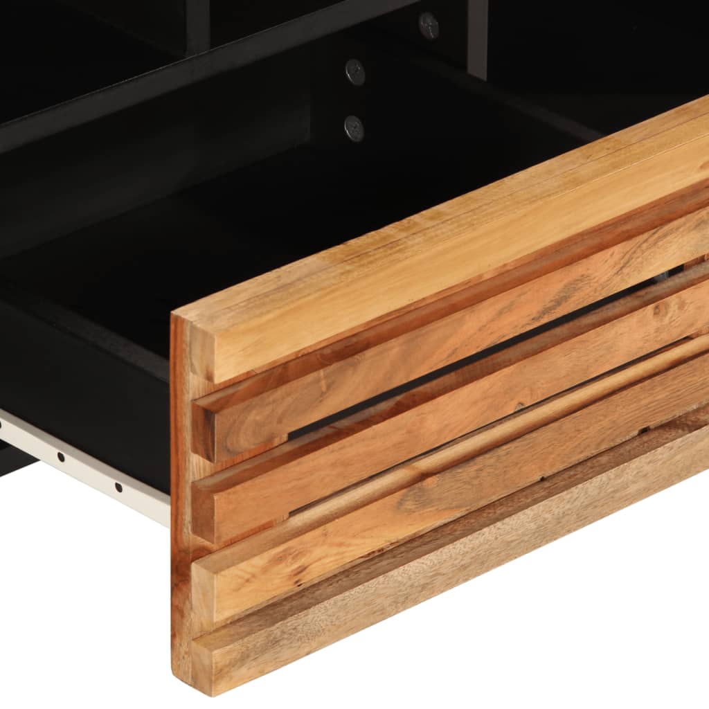 TV Cabinet 100 X 34 X 46 Cm Solid Acacia Wood