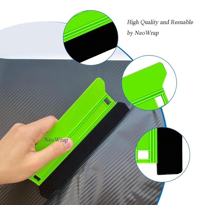 Vinyl Wrap Squeegee Window Film Screen Pretector Squeegee 4 Size Scratch-Free Scraper Tool for Decals Adhesive Vinyl Wallpaper