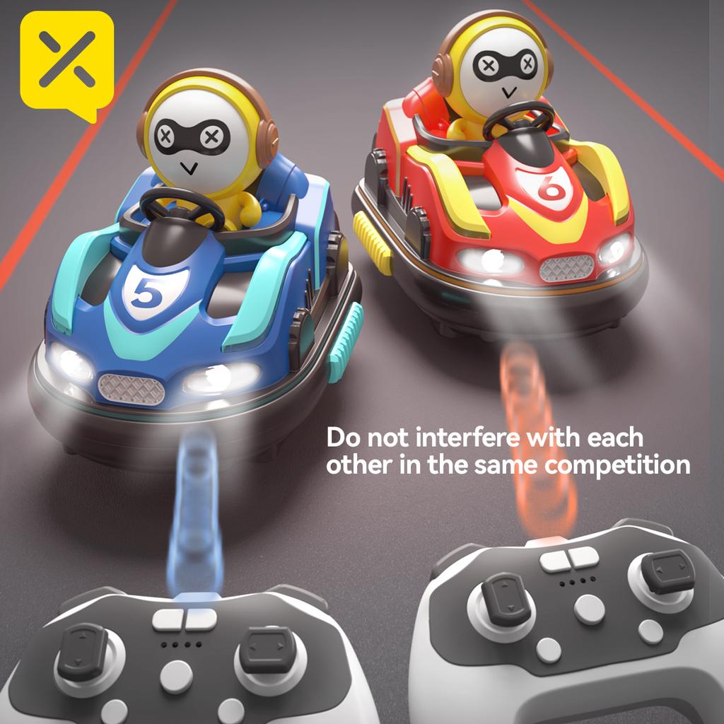 Çarpışan Araba Uzaktan Kumandalı Araba Oyuncak İki Kişilik Savaş Ebeveyn-çocuk Çocuklar Yarış Drift Off-road Elektrikli Erkek Araba Doğum Günü Hediyesi