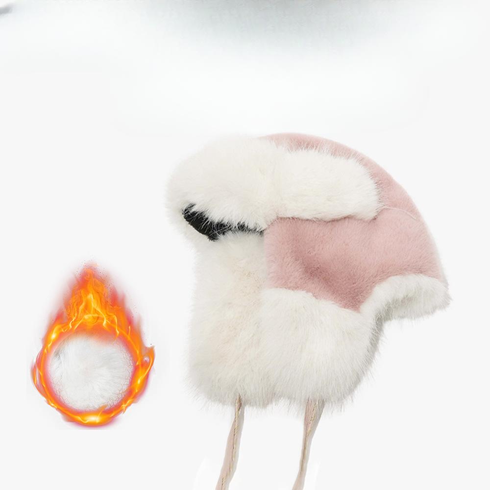 Korean Version of Winter Lei Feng Hat for Women Outdoor Riding Fashionable Versatile Hat Thickened Ear Protection Face Protection Warm Hat for Men