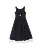 Michikoleondeonkosino Hem String Layered Dress Black