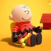 Pop Mart Mega Space Molly 100% Charlie Brown & Snoopy Collectible Figure 10cm