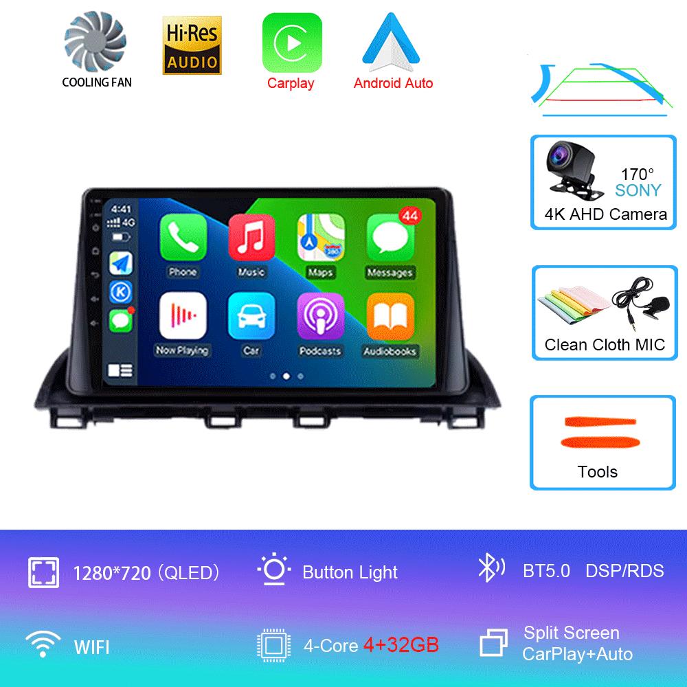 Android 14 Video Player Car Radio For Mazda 3 Axela 2013 - 2018 Multimedia Stereo Autoradio Carplay GPS Navigation 5G WIFI DSP