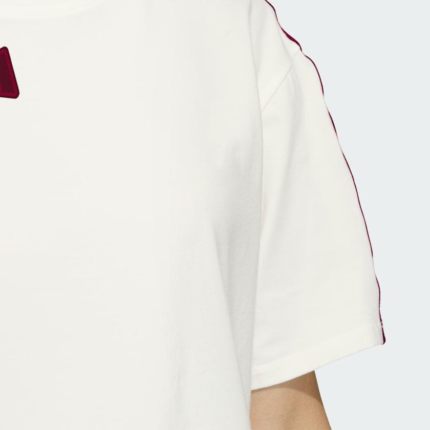 Adidas Comfortable Casual Minimalist Short Sleeve T-Shirt Women Tops Han-Jade-White JW6664