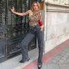 Leopard Print Asymmetrical Slim Fit Pleated Mesh Jumpsuits Women Sexy Rompers Street Fashion Sleeveless Women Bodysuits Casual Elegant Jumpsuit 26143