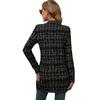 Plaid Pattern Open Front Jacket, Versatile Long Sleeve Outwear for Fall & Winter, Women's Clothing