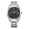 Series 100 Meters Waterproof Solar Quartz Super Titanium Strap 40mm Men's Watch Black Dial CB0261-53E