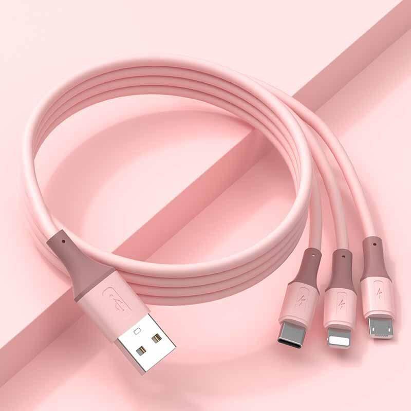 

3-in-1 Fast Charging Cable for Apple, iPhone, Huawei, OPPO, Xiaomi