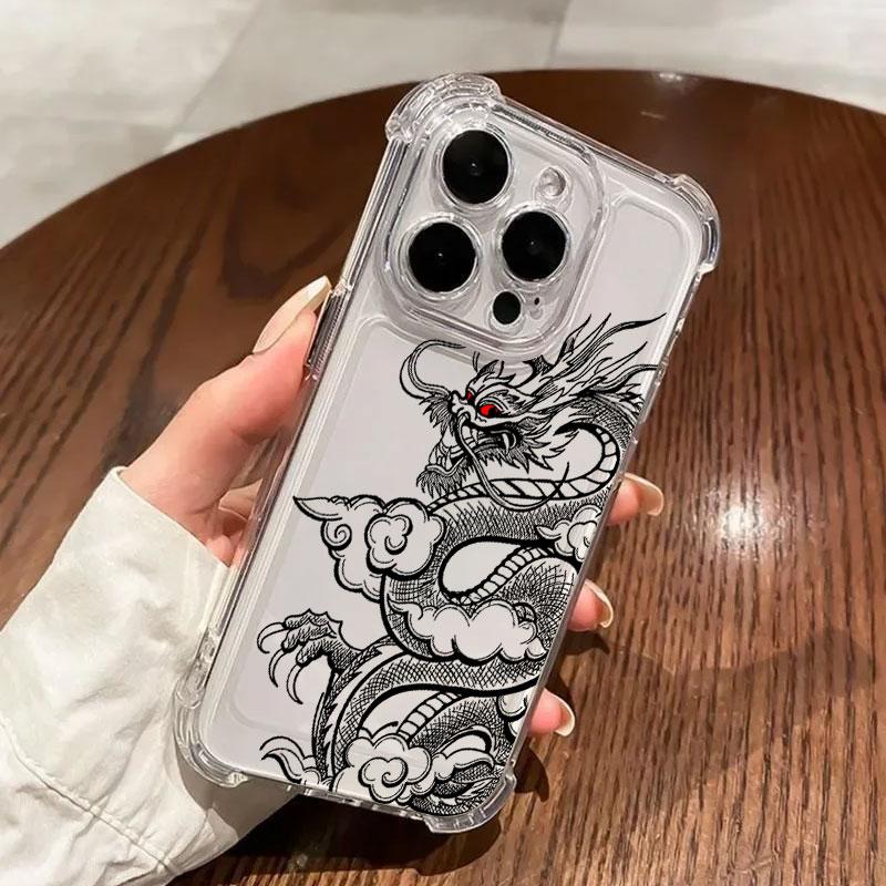 

Dragon Line Art Pattern Phone Case For Samsung Galaxy A57 A56 A36 A37 A55 A54 A52 A35 A34 A17 A16 A15 A07 A06 Soft Clear Cover Galaxy A06(4G)