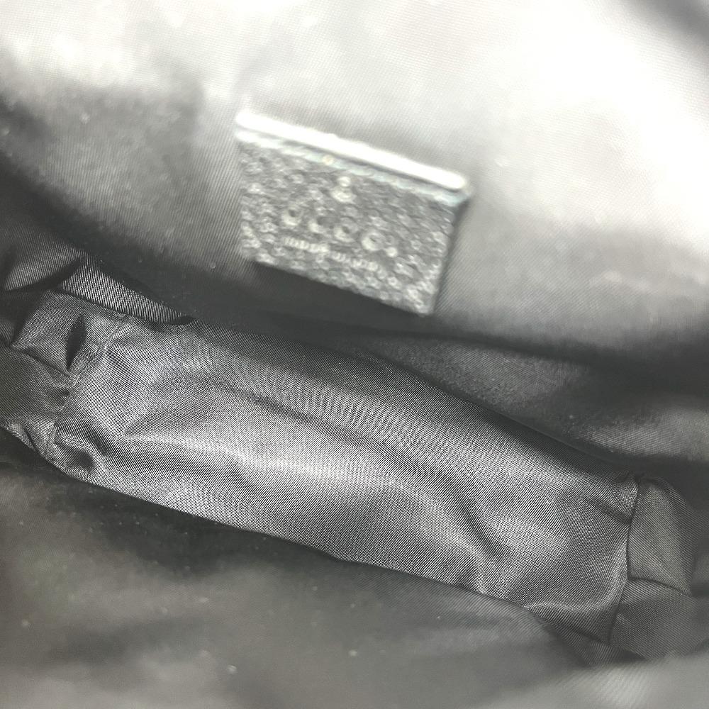 GUCCI 643858 Off the grid Messenger GG Nylon Bag Shoulder Bag Black/SilverHW