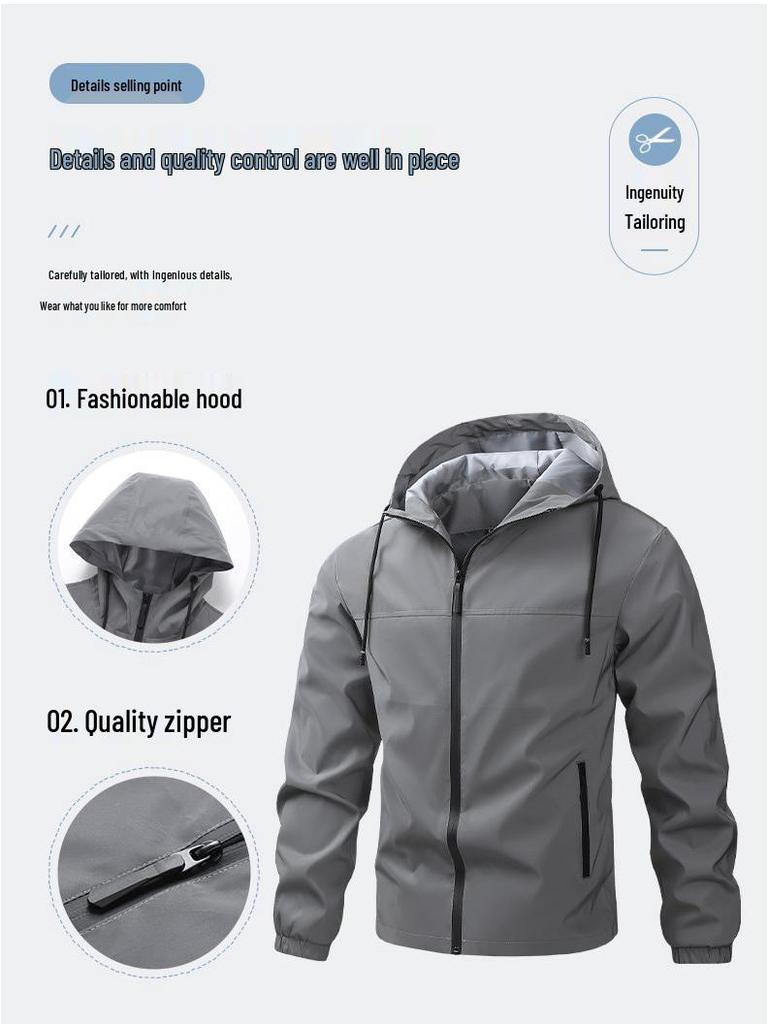 2026 Reflective Hooded Outdoor Jacket - European Size