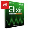 Elixir 14677 NANOWEB Stainless Steel Bass Strings, Long Scale, Light/Medium (.045-.105)