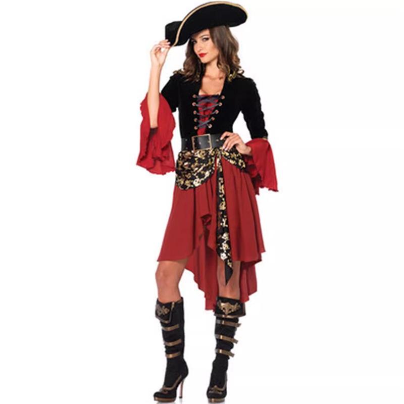 Halloween Costume Masquerade Party Pirates Of The Caribbean Adult Female Pirates Of The Caribbean Performance Costume