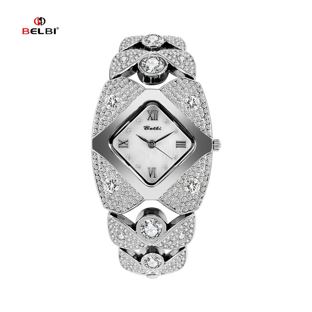 Unique Design Gold Women Bracelet Watches Luxury Elegant Wrist Watches For Ladies Full Diamond Women Quartz Wristwatches