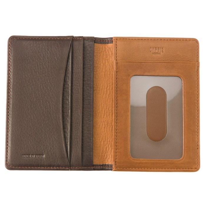 [Kipris] Pass Case (Bi-fold, 2-sided) Silky Kip 1730 (Choco) Chocolate
