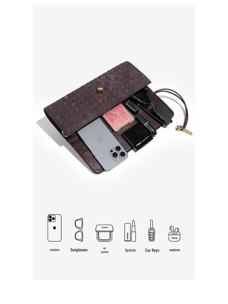 New Suede Hand-Woven Crossbody Shoulder Bag - Versatile Autumn/Winter Handbag