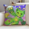 Weird RRegretevatorgnarpyS Cushion Cover Breathable and skinfriendly linen pillowcase square removable and washable cushion