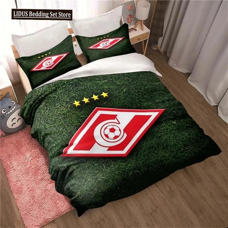 FC Spartak Moscow Football 3D Print Bedding Set Cute Quilt Cover Bed Cover With Pillowcase Custom Bedding Queen King Full Size