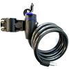 Universal Anti-Theft Bike Bicycle Lock Stainless Steel Cable Coil for Castle Motorcycle Cycle MTB